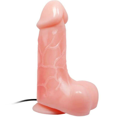 Dildo realistico in PVC rigido con ventosa potente e vibrazioni intense